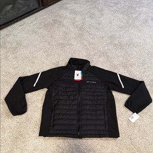 NWT Spyder Men’s Puffer Jacket Water, Wind Resistant